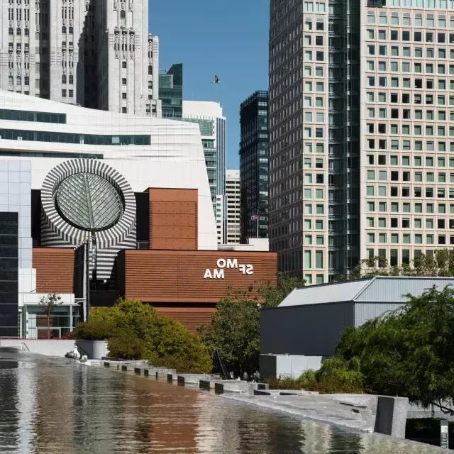 SFMOMA next to the Yerba Buena Gardens